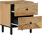 vidaXL - Nachtkastje - 40x33x46 - cm - massief - mangohout