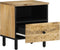 vidaXL - Nachtkastje - 40x33x46 - cm - massief - mangohout