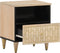 vidaXL - Nachtkastje - 40x33x46 - cm - massief - mangohout