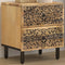 vidaXL - Nachtkastje - 40x33x46 - cm - massief - mangohout