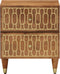 vidaXL - Nachtkastje - 40x33x46 - cm - massief - mangohout