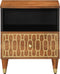 vidaXL - Nachtkastje - 40x33x46 - cm - massief - mangohout