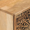 vidaXL - Nachtkastje - 40x33x46 - cm - massief - mangohout