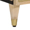 vidaXL - Nachtkastje - 40x33x46 - cm - massief - mangohout