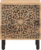 vidaXL - Nachtkastje - 40x33x46 - cm - massief - mangohout