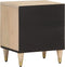 vidaXL - Nachtkastje - 40x33x46 - cm - massief - mangohout