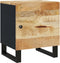 vidaXL - Nachtkastje - 40x33x46 - cm - massief - mangohout