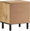 vidaXL - Nachtkastje - 40x33x46 - cm - massief - mangohout