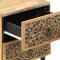vidaXL - Nachtkastje - 40x33x46 - cm - massief - mangohout