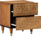 vidaXL - Nachtkastje - 40x33x46 - cm - massief - mangohout