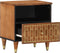 vidaXL - Nachtkastje - 40x33x46 - cm - massief - mangohout