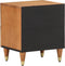vidaXL - Nachtkastje - 40x33x46 - cm - massief - mangohout