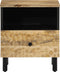 vidaXL - Nachtkastje - 40x33x46 - cm - massief - mangohout