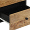 vidaXL - Nachtkastje - 40x33x46 - cm - massief - mangohout