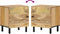 vidaXL - Nachtkastje - 40x33x46 - cm - massief - mangohout