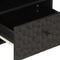 vidaXL - Nachtkastje - 40x33x46 - cm - massief - mangohout - zwart
