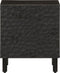 vidaXL - Nachtkastje - 40x33x46 - cm - massief - mangohout - zwart