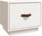 vidaXL - Nachtkastje - 40x34x35 - cm - massief - grenenhout - wit