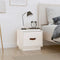 vidaXL - Nachtkastje - 40x34x35 - cm - massief - grenenhout - wit