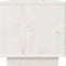 vidaXL - Nachtkastje - 40x34x35 - cm - massief - grenenhout - wit
