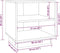 vidaXL - Nachtkastje - 40x34x40 - cm - massief - grenenhout