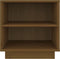 vidaXL - Nachtkastje - 40x34x40 - cm - massief - grenenhout - honingbruin