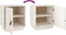 vidaXL - Nachtkastje - 40x34x45 - cm - massief - grenenhout - grijs
