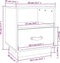vidaXL - Nachtkastje - 40x34x45 - cm - massief - grenenhout - grijs