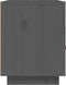 vidaXL - Nachtkastje - 40x34x45 - cm - massief - grenenhout - grijs