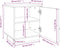 vidaXL - Nachtkastje - 40x34x45 - cm - massief - grenenhout - honingbruin