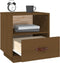 vidaXL - Nachtkastje - 40x34x45 - cm - massief - grenenhout - honingbruin