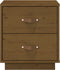 vidaXL - Nachtkastje - 40x34x45 - cm - massief - grenenhout - honingbruin