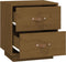 vidaXL - Nachtkastje - 40x34x45 - cm - massief - grenenhout - honingbruin