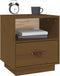 vidaXL - Nachtkastje - 40x34x45 - cm - massief - grenenhout - honingbruin