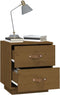 vidaXL - Nachtkastje - 40x34x45 - cm - massief - grenenhout - honingbruin