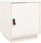 vidaXL - Nachtkastje - 40x34x45 - cm - massief - grenenhout - wit