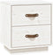 vidaXL - Nachtkastje - 40x34x45 - cm - massief - grenenhout - wit
