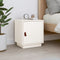 vidaXL - Nachtkastje - 40x34x45 - cm - massief - grenenhout - wit