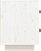 vidaXL - Nachtkastje - 40x34x45 - cm - massief - grenenhout - wit