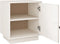 vidaXL - Nachtkastje - 40x34x45 - cm - massief - grenenhout - wit