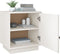 vidaXL - Nachtkastje - 40x34x45 - cm - massief - grenenhout - wit