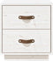 vidaXL - Nachtkastje - 40x34x45 - cm - massief - grenenhout - wit