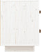 vidaXL - Nachtkastje - 40x34x45 - cm - massief - grenenhout - wit