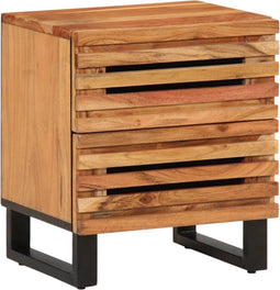 vidaXL - Nachtkastje - 40x34x46 - cm - massief - acaciahout
