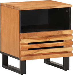 vidaXL - Nachtkastje - 40x34x46 - cm - massief - acaciahout