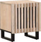 vidaXL - Nachtkastje - 40x34x46 - cm - massief - gebleekt - mangohout