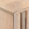vidaXL - Nachtkastje - 40x34x46 - cm - massief - gebleekt - mangohout