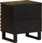 vidaXL - Nachtkastje - 40x34x46 - cm - massief - gerecycled - hout