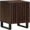 vidaXL - Nachtkastje - 40x34x46 - cm - massief - mangohout
