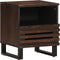 vidaXL - Nachtkastje - 40x34x46 - cm - massief - mangohout
